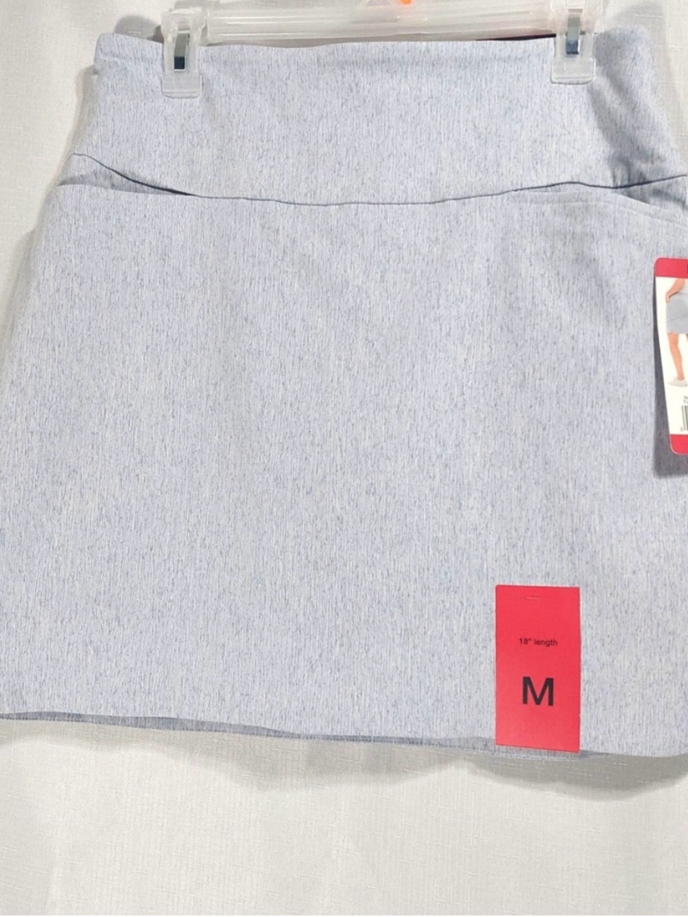 S.C. & Co Womens Medium Skorts 360 Tummy Control Stretch Pull On Light Blue NEW